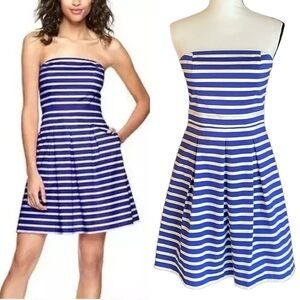 Gap Classic Striped Strapless Dress 6